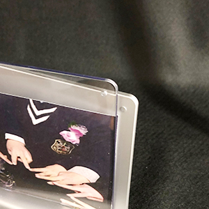 L版（89ｘ127mm)のヨコ型はすっぽり入るサイズ。