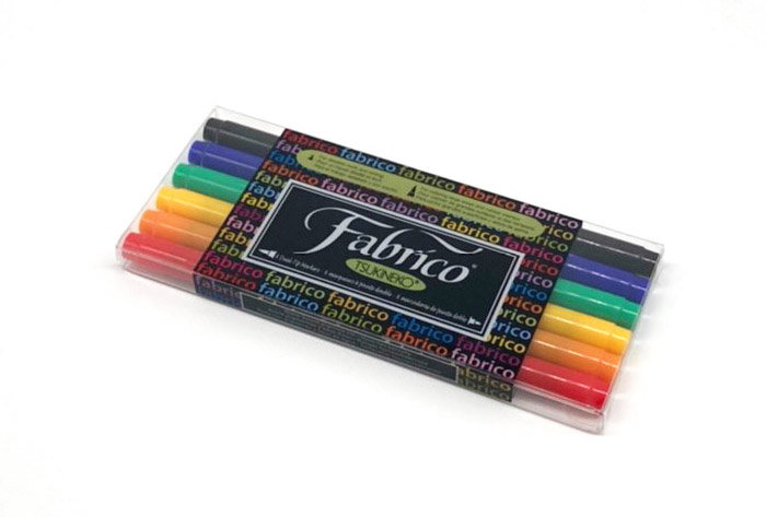 6色セット。ペン先はツインタイプ。