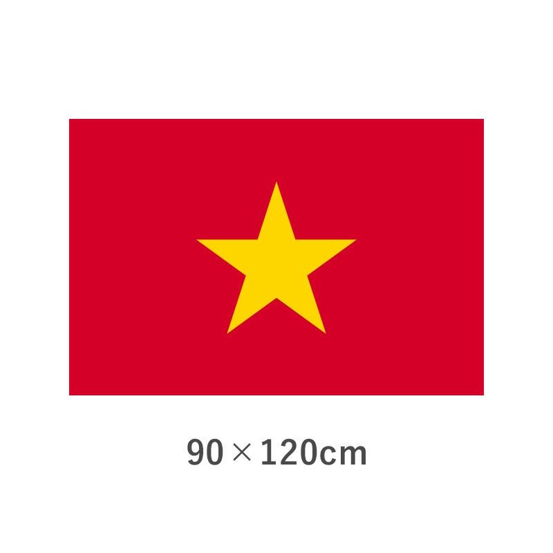ベトナム エクスラン外国旗(90×120cm)　TNA-151-2