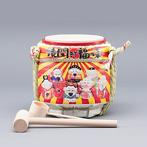 ミニ鏡開きセット ウェディングバージョン 【KIS-KAG-5】 | 優勝カップ