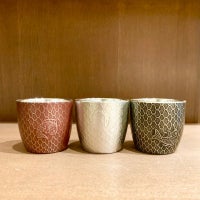 錫製ぐい呑・鯛網(55ml) 【VSH-SOT-119】