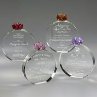  ガラストロフィー ローズリング〔Rose Ring〕