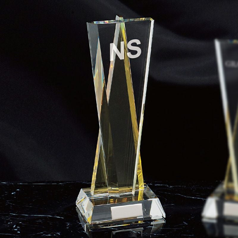 ガラスサンドトロフィー　GOL-B511-A(高さ260mm)