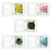 プリザーブドフラワー付きフォトフレーム