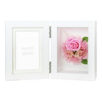 プリザーブドフラワー付きフォトフレーム