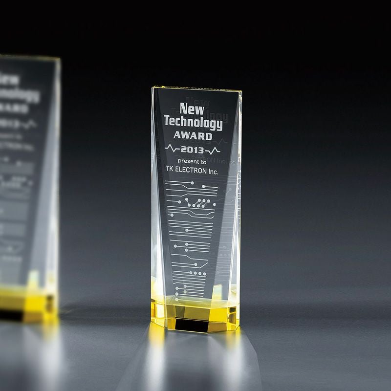 2Dクリスタルトロフィー VSH-VOT.219-D（高さ160mm)