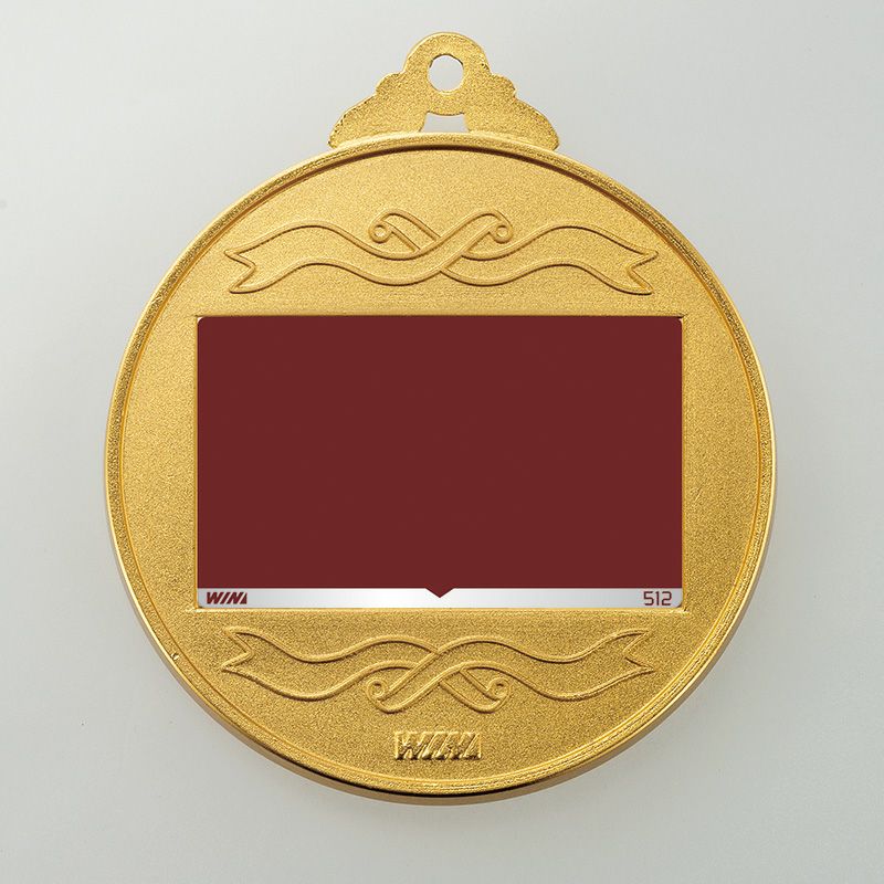 蝶リボン付きLFメダル (直径70mm) 【WIN-LF-70】裏